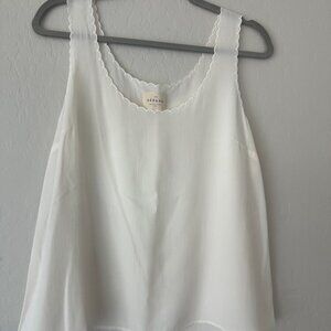 Sezane Silk Tank Top